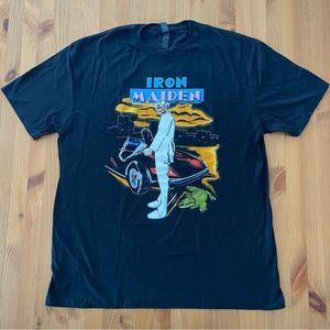 Iron Maiden Vice Is Nice XL Gildan Softstyle Black Graphic T-Shirt New